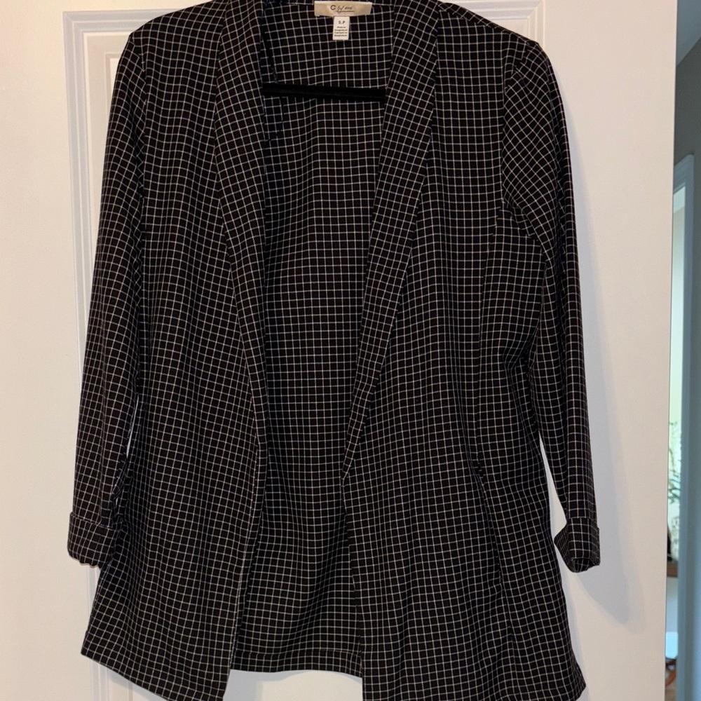 Grid Pattern Blazer size small